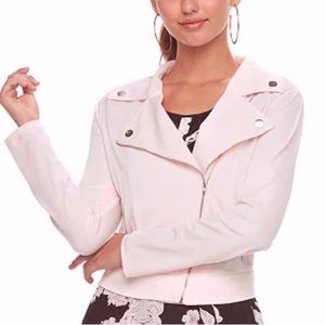 Candie’s Pink Knit Moto Jacket